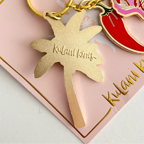 NEW Kulani Kinis Australia Metal Keychain Bag Charms Tropical Beach Sun Surf - Picture 2 of 4